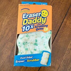 Eraser Daddy with Scrubbing Gems - Green and White
